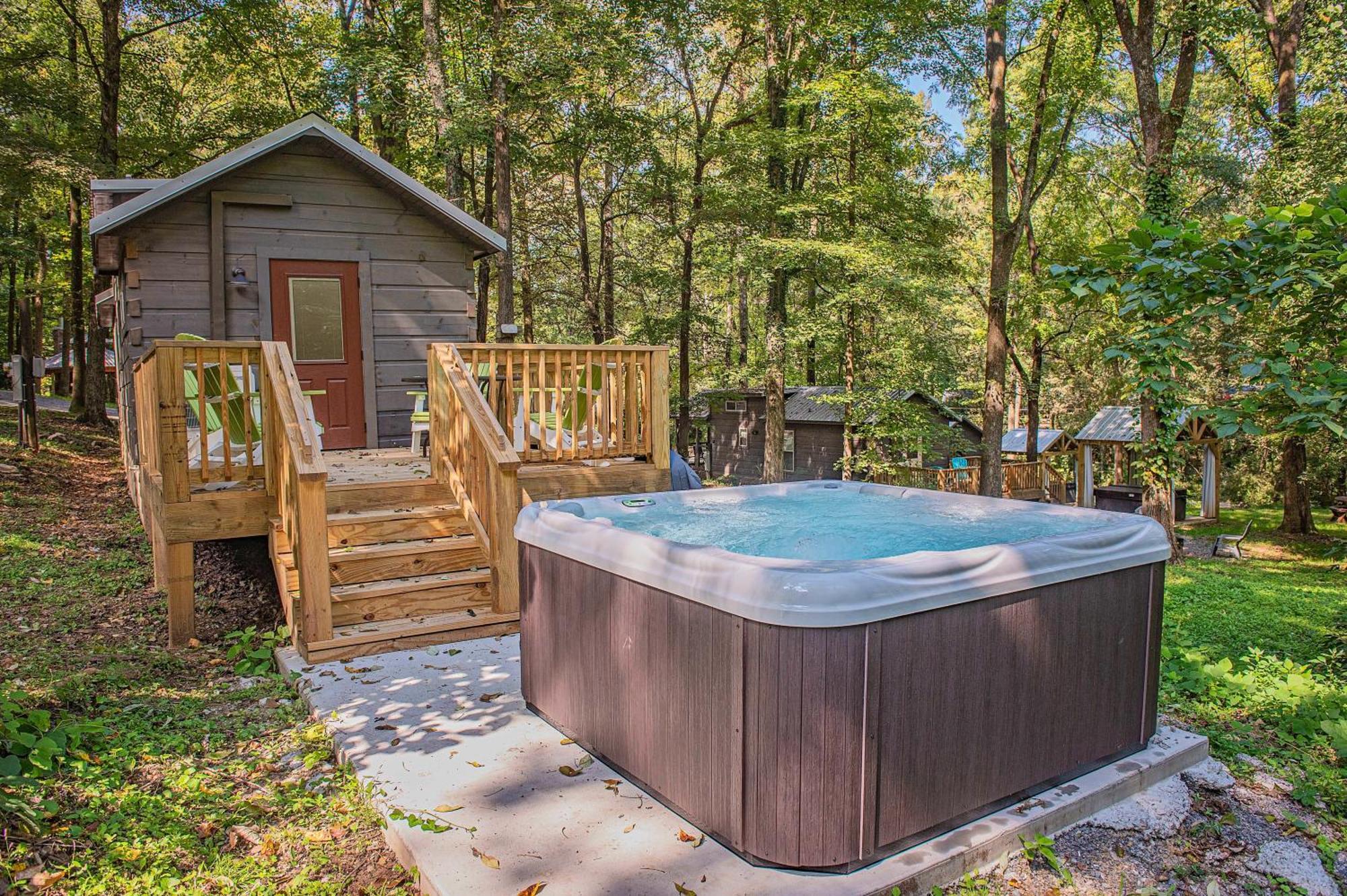 Tiny Cabin Village Private Hot Tub Lynda Cabin Chattanooga Buitenkant foto